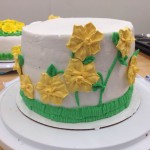 Learning royal icing with daffodils
